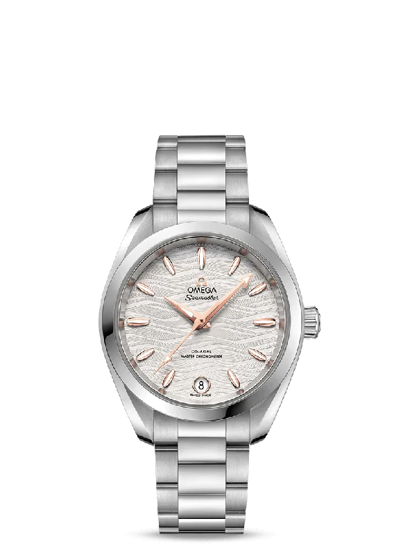 women’s fashion watches with elegant gold details -OMEGA Seamaster Aqua Terra 150M Co‑Axial Master Chronometer 34 mm