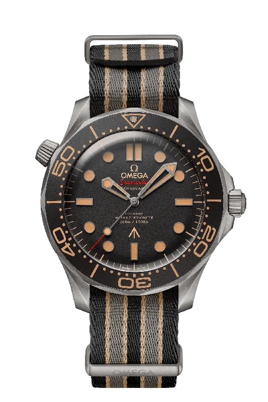 luxury men's watches with fine craftsmanship -OMEGA Seamaster Diver 300m Co-Axial Master Chronometer 42mm 007 James Bond Edition