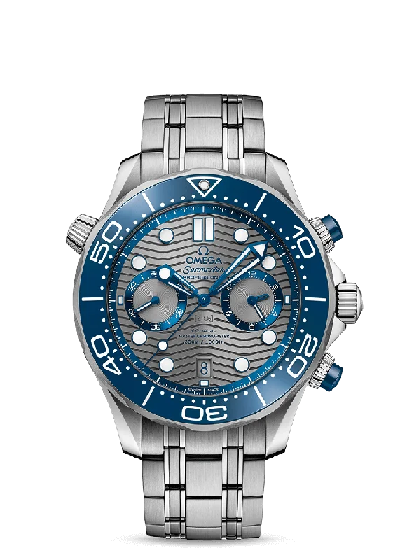 stylish watches with modern technology for men -OMEGA Seamaster Diver 300M Co‑Axial Master Chronometer Chronograph 44 mm