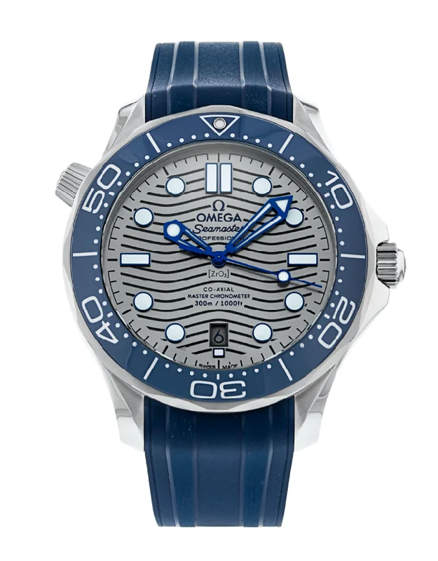 watches for women with crystal embellishments -Omega Seamaster Diver 300m Co-Axial Master Chronometer Mens Watch