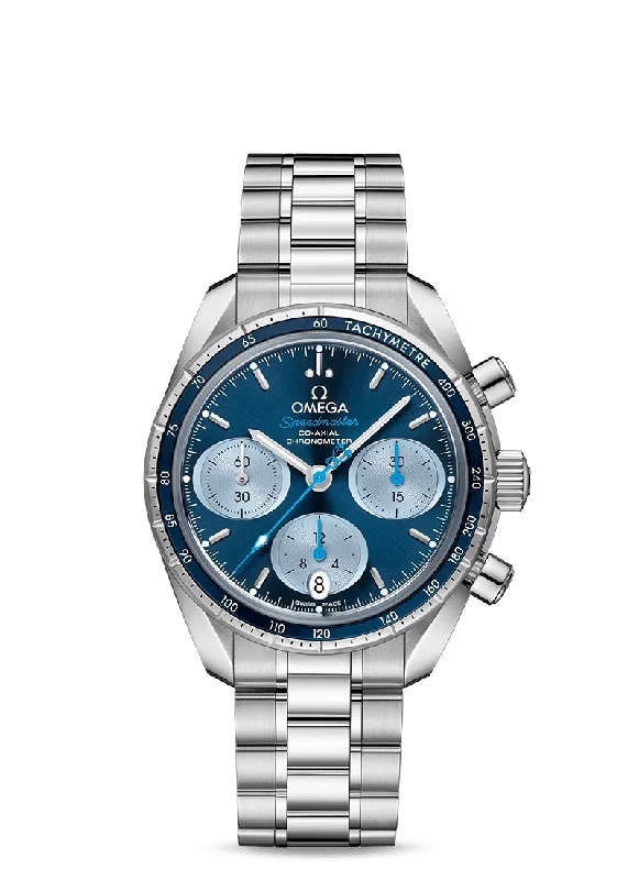 luxury watches with diamond-studded bezels -OMEGA Speedmaster 38 Co‑axial Chronometer Chronograph 38 mm Orbis Edition