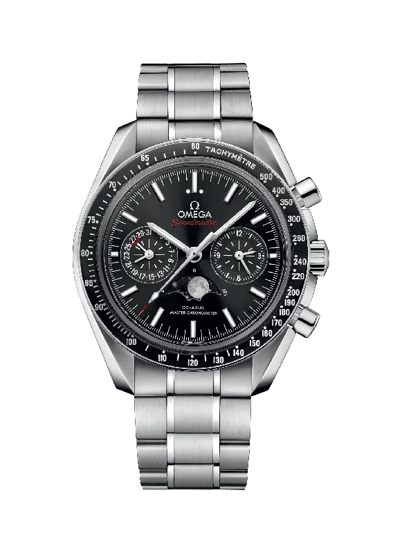 watches for men with interchangeable straps -Omega Speedmaster Moonphase Co‑Axial Master Chronmeter Moonphase Chronograph 44.25 MM