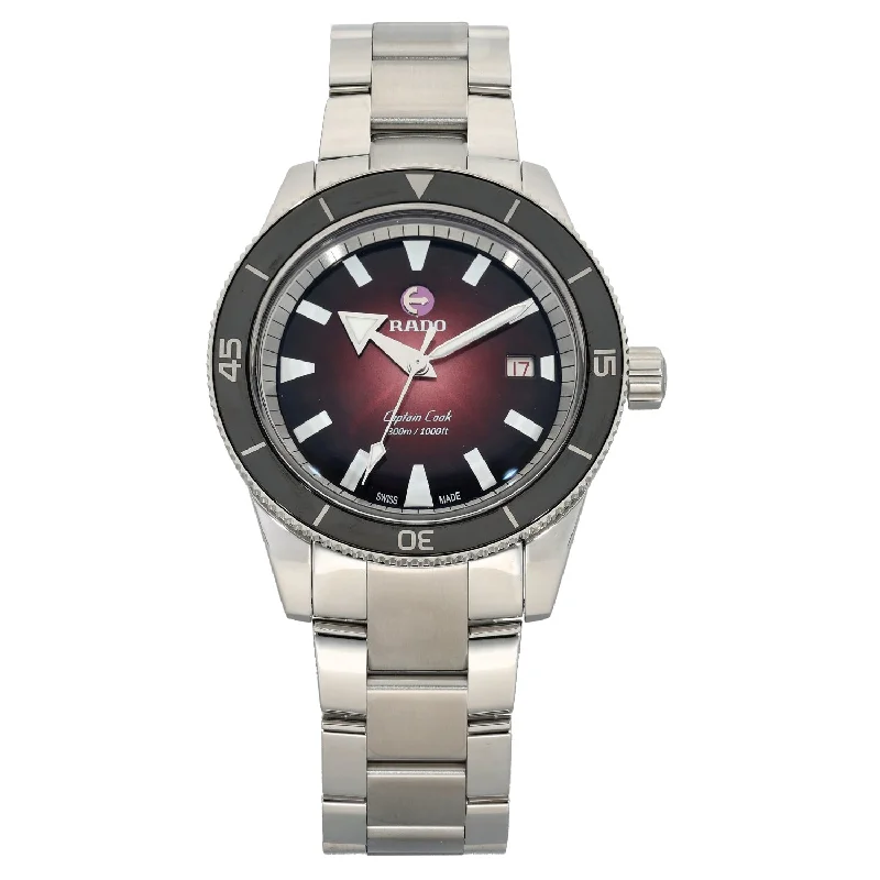 luxury men's watches with fine craftsmanship -Rado Captain Cook 763.6105.03 42mm Stainless Steel Watch