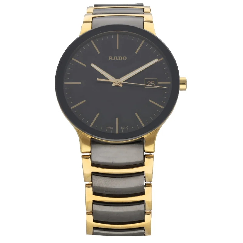 best mechanical watches for women with vintage style -Rado Centrix 115.0929.3 38mm Bi-Colour Watch