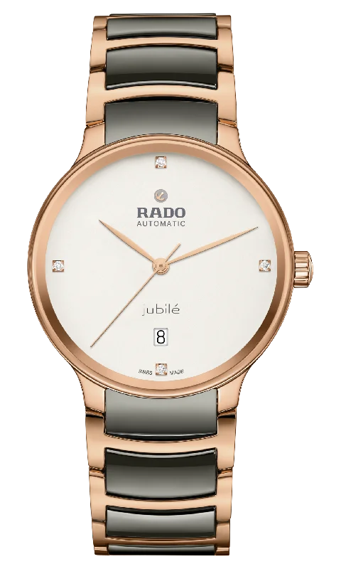 men's watches with bold, oversized designs -Rado Centrix Automatic Diamonds