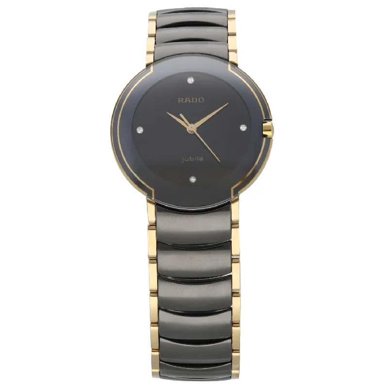 women's watches with classic stainless steel bands -Rado Diastar 129.0300.3 33mm Bi-Colour Watch