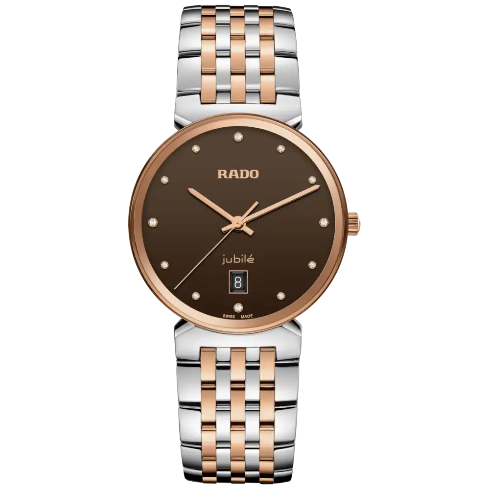 men's watches with classic round faces and leather bands -Rado Florence Diamonds