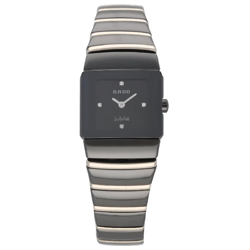 watches for women with gem-encrusted bezels -Rado Jubile 153.0337.3 21mm Ceramic Watch