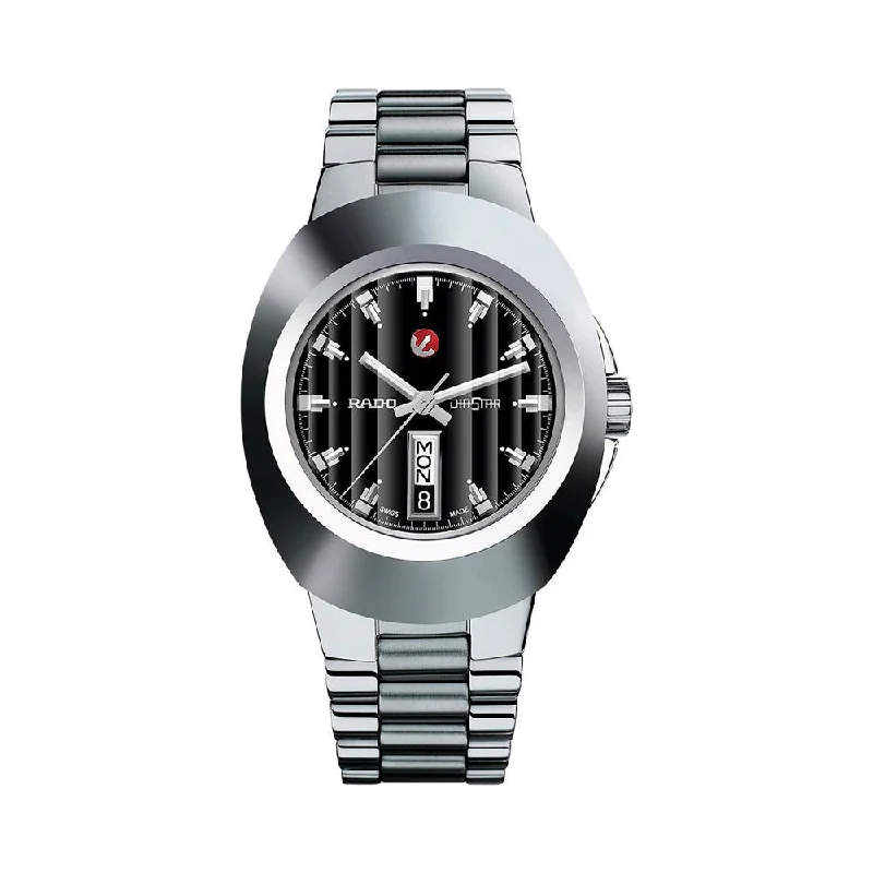 smartwatches with long battery life for runners -Rado New Original Automatic R12995153 Men Watch