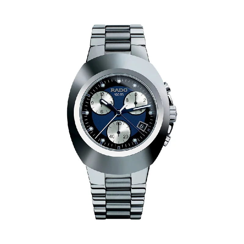 watches with leather straps for both men and women -Rado New Original Chronograph R12638173 Men Watch