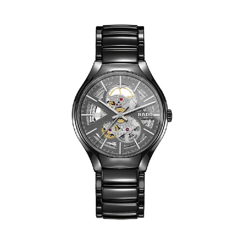 men's watches with modern design features -Rado True Automatic Open Heart R27100112 Men Watch