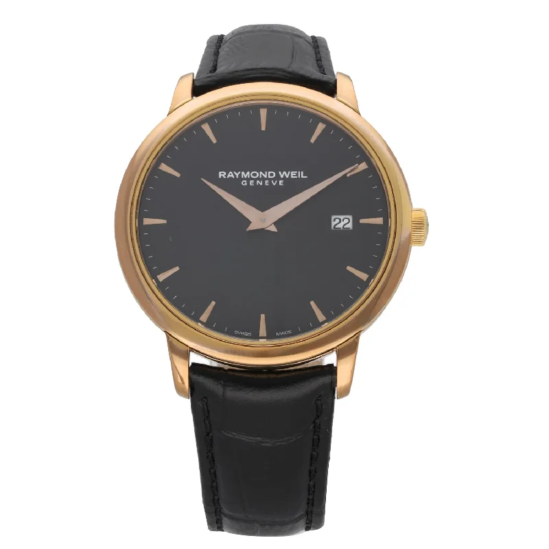 smartwatches with built-in GPS for runners -Raymond Weil Toccata 5488 39mm Gold Plated Watch