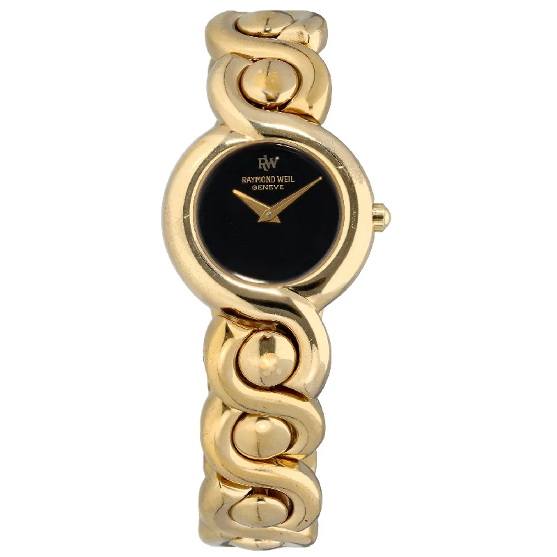 smartwatches with long battery life for runners -Raymond Weil Vintage 5858 25mm Gold Plated Watch