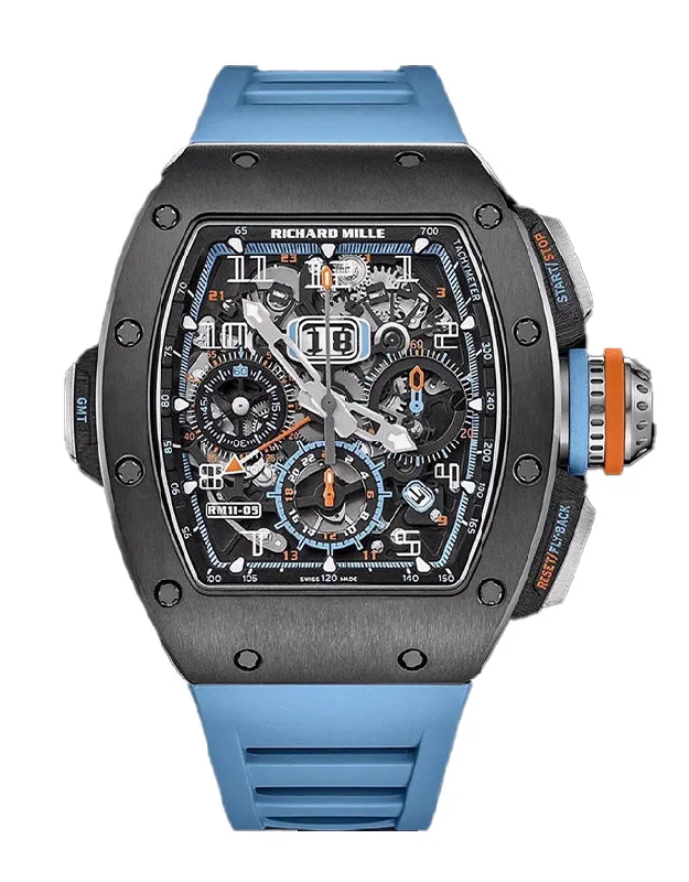 waterproof men's watches for swimming -Richard Mille RM11-05 Automatic Chronograph Flyback GMT Men's Watch