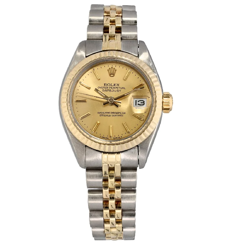 solar-powered watches for men with classic design -Rolex Lady Datejust 6917 26mm Bi-Colour Watch