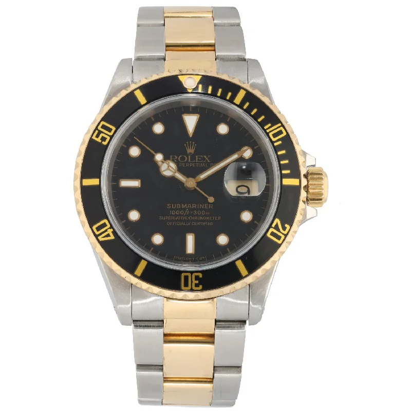 best watches for women with slim metal bands -Rolex Submariner 16613 40mm Bi-Colour Watch