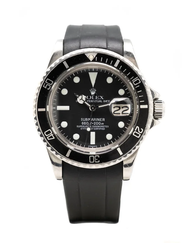 watches with leather straps for both men and women -Rolex Submariner Mens Watch