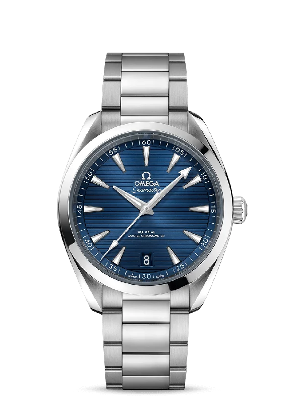 best watches for men with black stainless steel -OMEGA Seamaster Aqua Terra 150M Co‑Axial Master Chronometer 41 mm