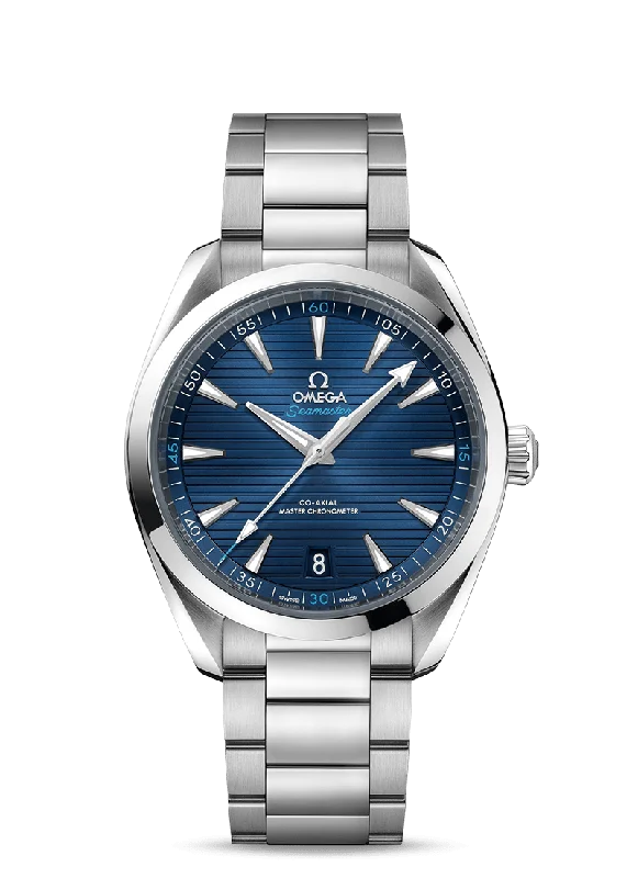 watches for men with black dial and silver markers -OMEGA Seamaster Aqua Terra 150M Co‑Axial Master Chronometer 41 mm