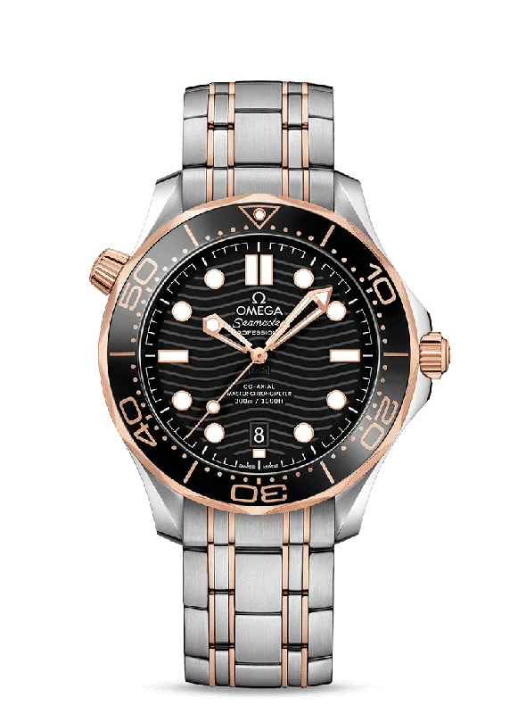 women's elegant watches with diamond markers -OMEGA Seamaster Diver 300M Omega Co‑Axial Master Chronometer 42 mm