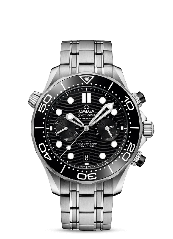 watches for women with minimalist design and elegance -OMEGA Seamaster Diver 300m Co-Axial Master Chronometer Chronograph 44 mm