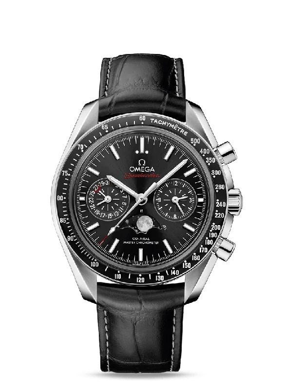 smartwatches with ECG and health monitoring -OMEGA Speedmaster Moonwatch Master Chronometer Moonphase Chronograph 44.25 mm