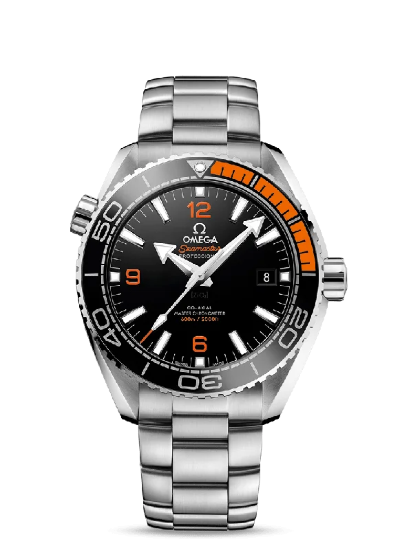 best fashion watches for men with oversized face -OMEGA Seamaster Planet Ocean 600M Co‑Axial Master Chronometer 43.5 mm