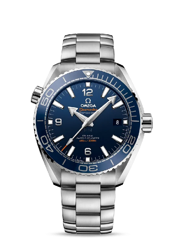 watches for women with minimal dials and leather bands -OMEGA Seamaster Planet Ocean 600M Co‑Axial Master Chronometer 43.5 mm