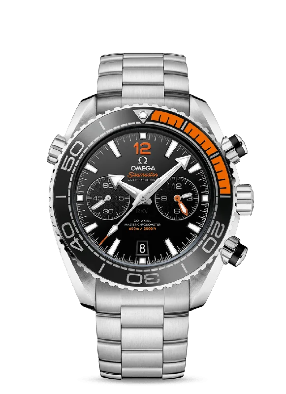 watches for men with minimal design and thin case -OMEGA Seamaster Planet Ocean 600M Co‑Axial Master Chronometer Chronograph 45.5 mm