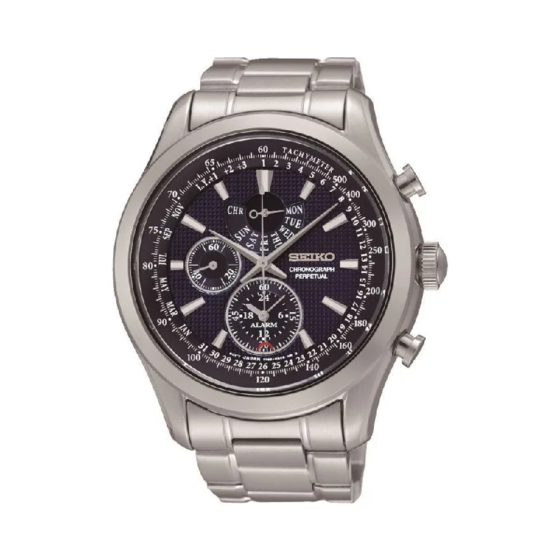 men's watches with sapphire crystal glass -Seiko Discover More SPC125P1 Watch For Men