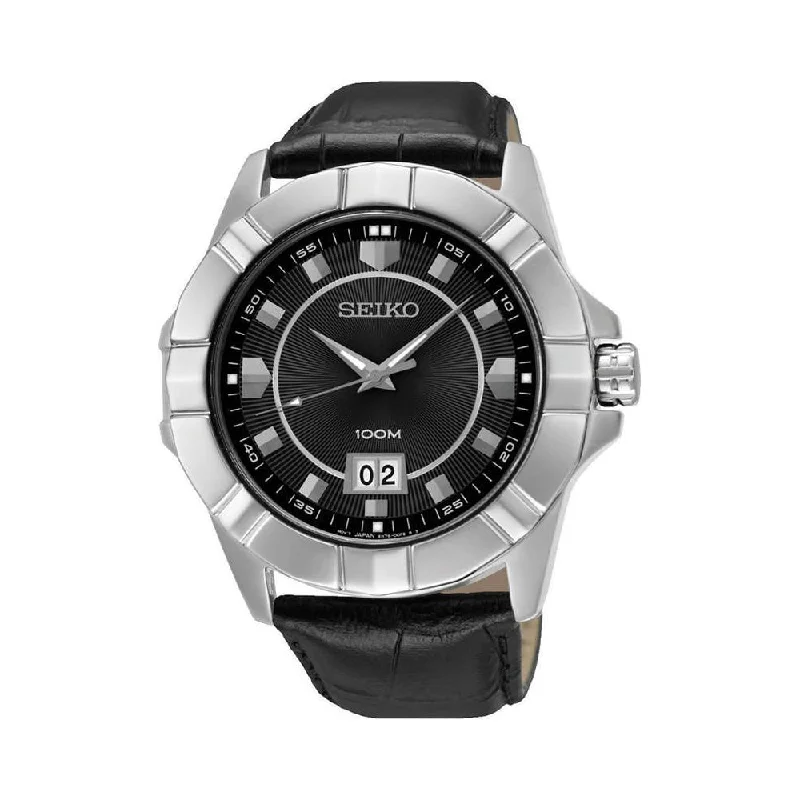 stylish analog watches for men with large faces -Seiko Lord SUR131P1 Watch For Men