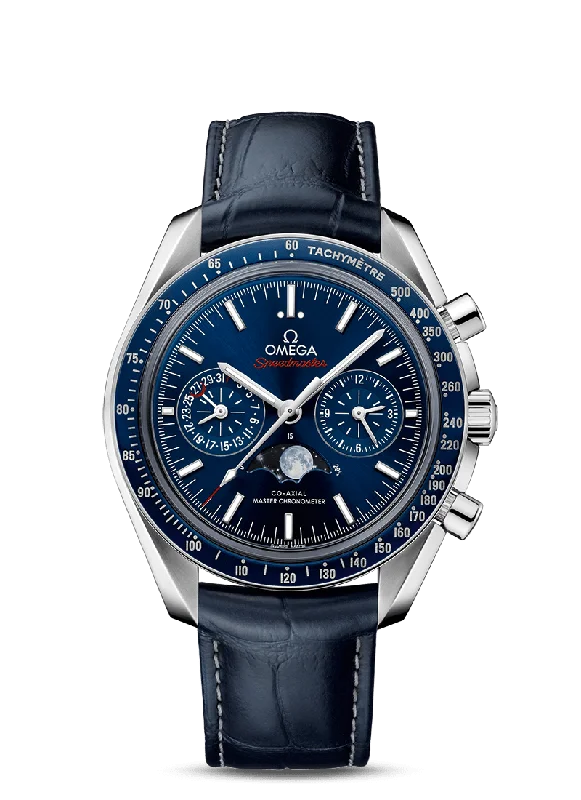 men's watches with modern design features -OMEGA Speedmaster Moonwatch Co‑Axial Master Chronometer Moonphase Chronograph 44.25 mm