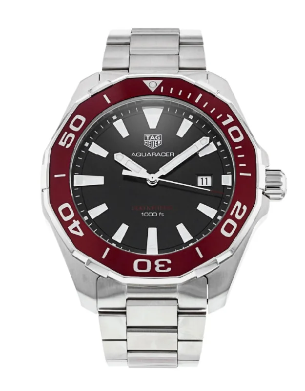 smartwatches with ECG and health monitoring -Tag Heuer Aquaracer Quartz 43mm Mens Watch