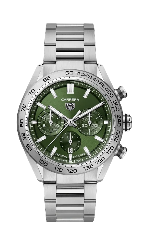 solar-powered watches for men with classic design -TAG Heuer Carrera Chronograph