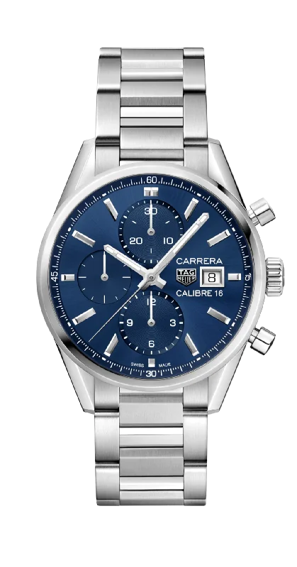 watches for women with classic silver bands -TAG Heuer Carrera Chronograph