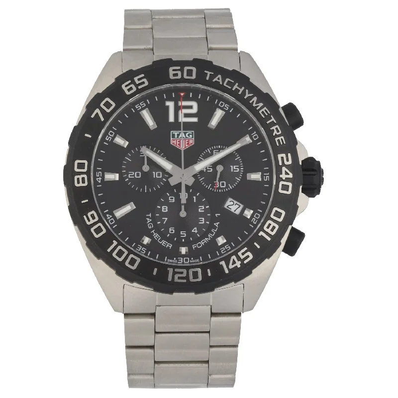 women's waterproof watches for sports -Tag Heuer Formula 1 CAZ1010 43mm Stainless Steel Watch