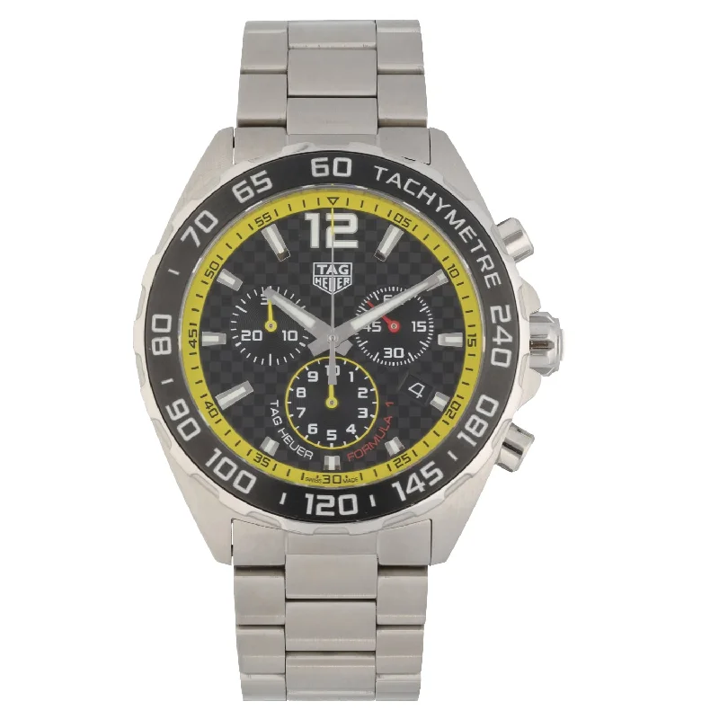 waterproof watches for divers with professional features -Tag Heuer Formula 1 CAZ101AC 43mm Stainless Steel Watch