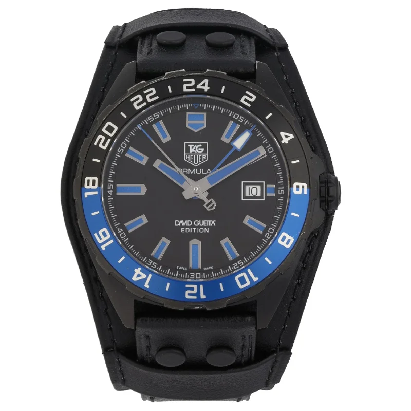 best watches for women with large faces and bold features -Tag Heuer Formula 1 David Guetta WAZ201A 43mm Titanium Watch