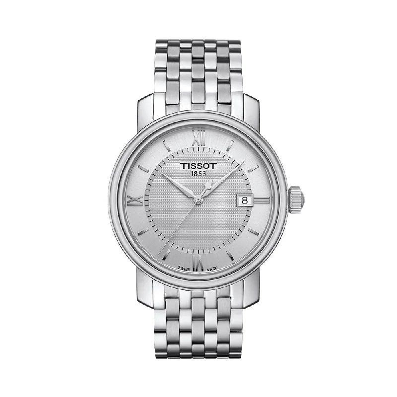 vintage-inspired watches for women with leather straps -Tissot Bridgeport T0974101103800 Men Watch