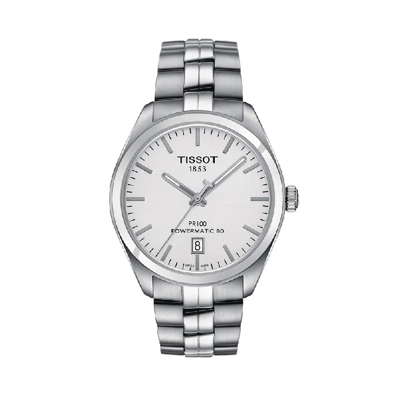 women's watches with intricate design -Tissot PR 100 Powermatic 80 T1014071103100 Men Watch