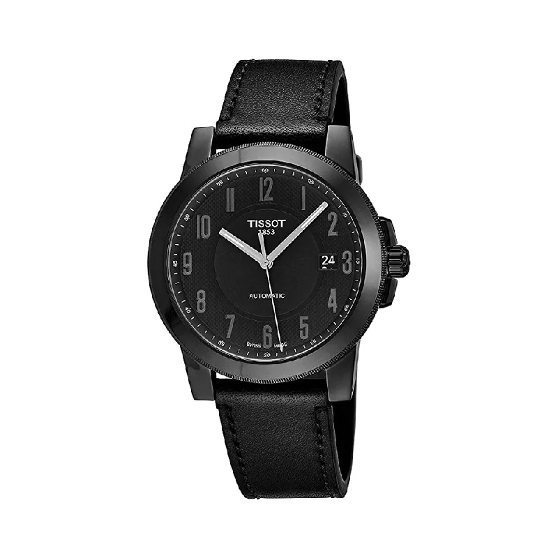 waterproof watches with high-end technology for men -TISSOT T0984073605200 T-SPORT BLACK DIAL MEN'S WATCH