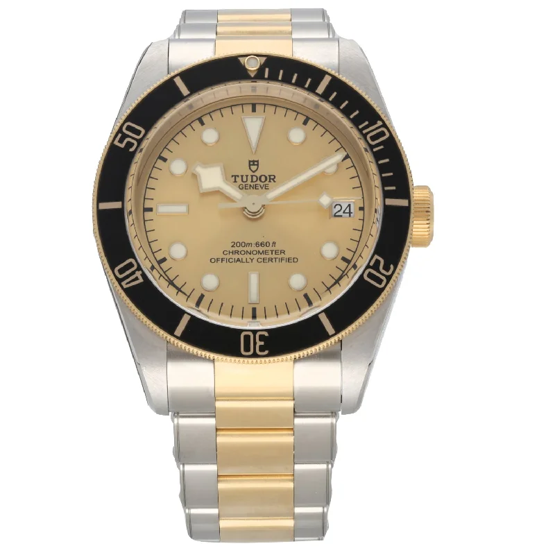 stylish watches for women with interchangeable faces -Tudor Black Bay 79733 41mm Bi-Colour Watch